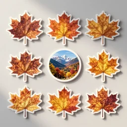 an autumn themed sticker set