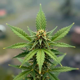 cannabis leaf plays rocket league, highly detailed, 8 k
