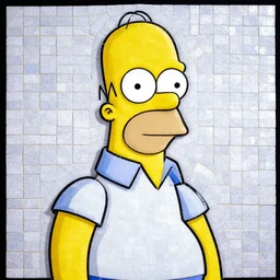 homer simpson mosaic