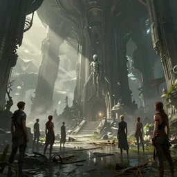 photo environment alien empire : 8 k rtx hdr volume light concept studio matte painting environment digital illustration style, artstation artur tarnowski, mihai muscan, marcin tomalak, marta leydy, marcin stepien, charlotte hughes, zuzanna dabrowa