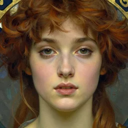 beautiful young woman detailed realistic face portrait by gustave moreau, art nouveau, symbolist, visionary, pre - raphaelite