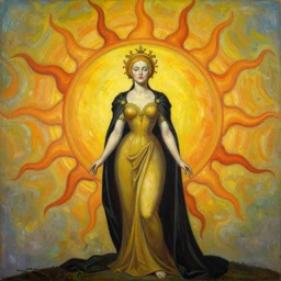 The queen of the sun by Zdzislaw Beksinski and H.R. Giger, oil on canvas