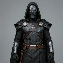 a highly detailed picture of a man wearing a epic homemade shadow hero costume