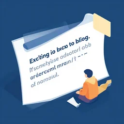 isometric flat art graphic for blog paragraph that is exciting and promotional