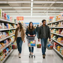 blursed and glitched people shopping at walmart