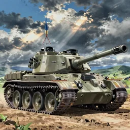 army tanks anime by studio ghibili