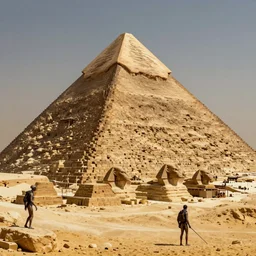 an intricate concept art of alien slaves building the egyptian pyramid, concept art, style by dylan cole and tyler edlin and feng zhu, cinematic