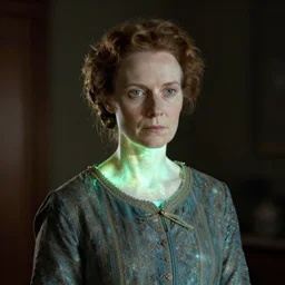 a glowing marie curie android