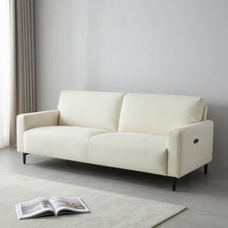 modern living room, light colors, white, cream, very light gray, furniture magazine, promotional photography