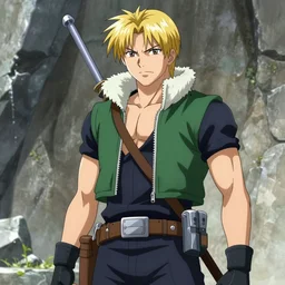 Solid Snake, screenshot from Fullmetal alchemist: brotherhood (2009) anime,