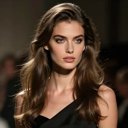beautiful photograph of a model at a high end fashion shoot