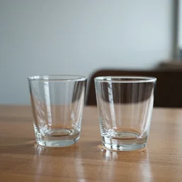 two glasses on the table