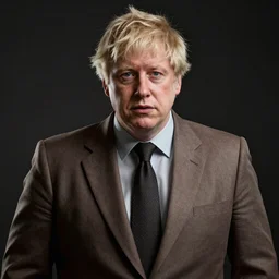 Boris Johnson with Colonel Sanders body, realistic artstyle, wide shot, dramatic lighting, octane render, hyperrealistic, high quality, highly detailed, HD, beautiful, cinematic, 8k, unreal engine, facial accuracy, symmetrical