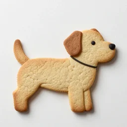 a dog made of cookies