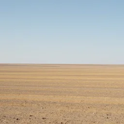 a vast and empty landscape, typically one that is uninhabited or unproductive.