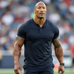 Dwayne Johnson as a football manager
