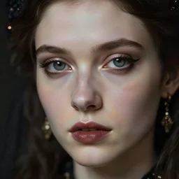 gothic princess closeup face portrait. by casey baugh, by william - adolphe bouguerea, by rolf armstrong, highly detailded
