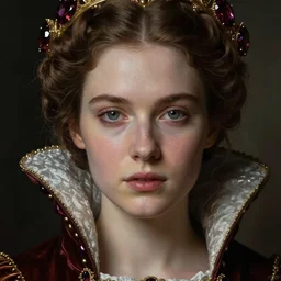 artwork by james jean, hyperdetailed realistic face portrait, young beautiful medieval queen, jean delville, alexandrite