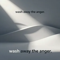 wash away the anger.