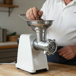 jerma using a meat grinder