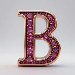 studio photograph of sculptural fancy serif font of a letter made out of polished bronze and rubies, fractal 3 d structure, beautiful trending on artstation 8 k