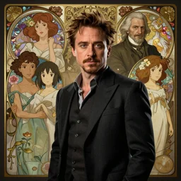 robert downey jr, highly detailed vfx portrait, unreal engine, greg rutkowski, loish, rhads, caspar david friedrich, makoto shinkai and lois van baarle, ilya kuvshinov, rossdraws, elegent, tom bagshaw, alphonse mucha, global illumination, detailed and intricate environment.