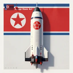 [North Korean spaceship, poster, very detailed, cinematic lighting, matte, sharp, photography, art by enki bilal]