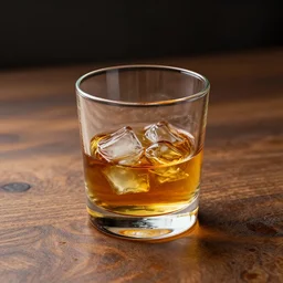 a glass of whiskey on a wooden table, ultra realistic, detailed, octane rendering
