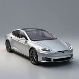 Tesla Model S as a 70’s car, concept art, digital art