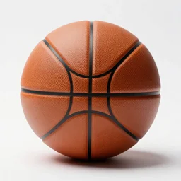 modular basketball, high detail macro photography, isolated on a pure white background, centered, entire object in frame, sharp focus, soft studio lighting