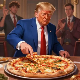epic professional digital art of trump making a pizza, best on artstation, cgsociety, wlop, behance, pixiv, cosmic, epic, stunning, gorgeous, much detail, much wow, masterpiece by dorian cleavanger and stanley lau
