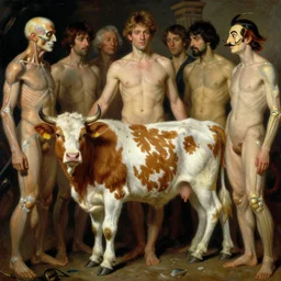 human calf and tibia artists anatomy in the style of wayne barlowe, gustav moreau, goward, bussiere, roberto ferri, santiago caruso, luis ricardo falero, dali