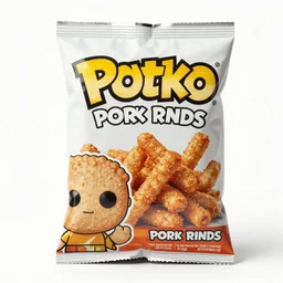 A funko pop of a bag of pork rinds