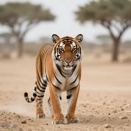 [ koala that looks like tiger ] in desert photography ]