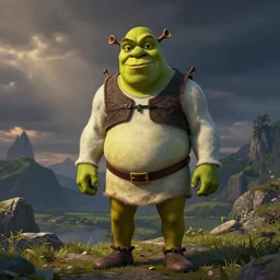 shrek as levi ackerman,