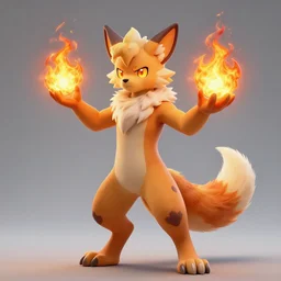 sound surgeon of a neon apocalyse, firebrand calling unto the blazing heart, photorealism, a fursona, with tail