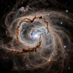 a remarkable hubble space telescope photo of a crazy nebula, highly detailed, 4 k,
