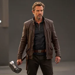 film still of Jeff Goldblum as Ronan The Accuser with hammer in Guardians of the Galaxy, 4k