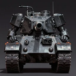 armored bipedal nuclear tank, front, dark, grainy, saturated, poster art, 1 9 8 7, by drew struzan