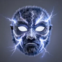fuzzy mask design, insane lightning, camera studio lightning