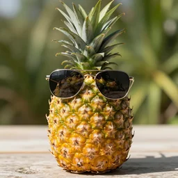 ananas wearing sunglasses-n9