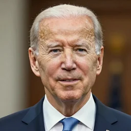 A portrait of Joe Biden, higly detailed, cel shading by Kyoto Animation