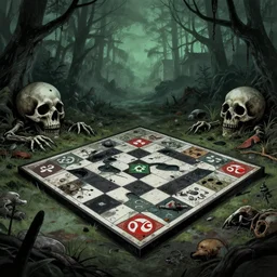 the 100, soma game art style, nature, post apocalyptic, death, horror