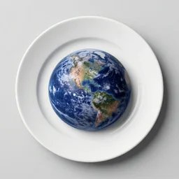 a plate that inside is the whole universe