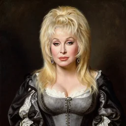 a pre raphaelite painting of dolly parton by dante gabriel rossett