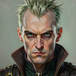 portrait painting of an angry dieselpunk voldemort, sharp focus, award - winning, beautiful eyes, perfect eyes, trending on artstation, masterpiece, highly detailed, intricate. art by josan gonzales and moebius and deathburger