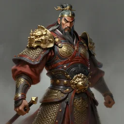 god of the war, guan yu, highly detailed, fantasy, highly detailed, digital painting, trending on artstation, concept art, sharp focus, illustration, by huang guangjian