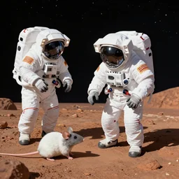 Mice Astronauts Capture Mars,