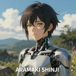 a portrait of a cyborg in a scenic environment by aramaki shinji