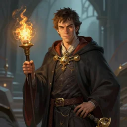 nathan fielder as a wizard, digital painting, artstation, highly detailed, illustration